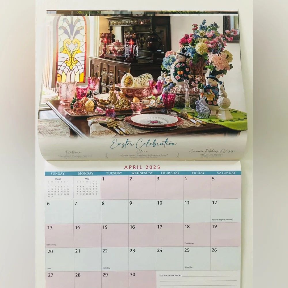 DAR Daughters of the American revolution 2025 Calendar NEW Collectible Tables
